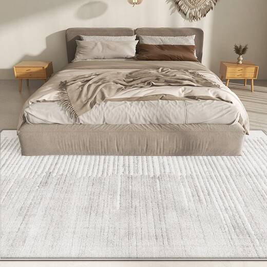 
May Rain (MRAINNING) Bedside Carpet Thickened [Modern Light Luxury] Long Bedroom Blanket Simple Living Room Bedside Household Bathroom Blanket 3888-Unslip Thickened 80cm*200cm