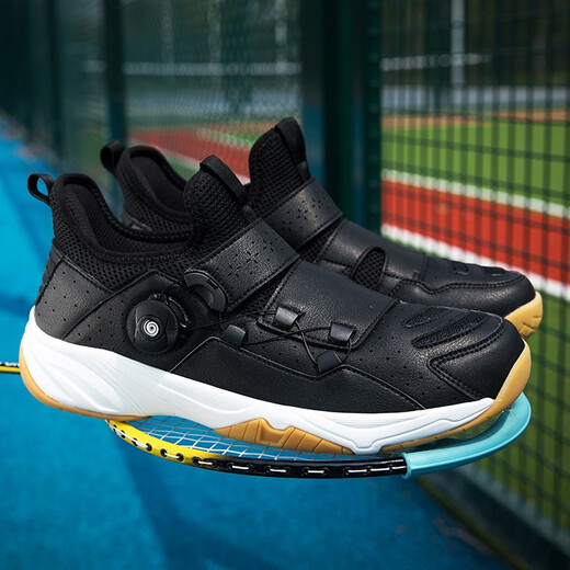 
VANCROUG badminton shoes men's and women's shoes new professional shock-absorbing and anti-slip wear-resistant tennis shoes breathable ultra-light rubber sole couple's shoes Bailan 38