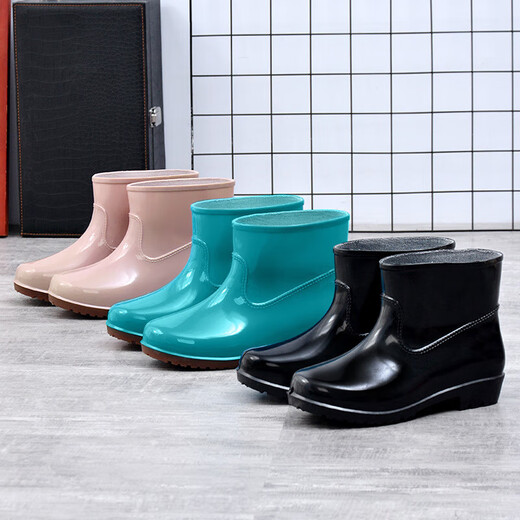 Lido Yichen Mid-tube rain boots anti-slip waterproof rubber shoes kitchen water shoes size 39 women's style