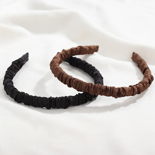 Chimera (CHIMERA) 2-piece set of elegant and simple pleated headbands, feminine headbands, pressed hair headbands, birthday gifts for girls