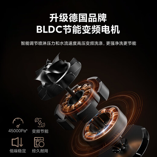 Mijia Xiaomi Mijia smart built-in dishwasher 13 sets S2 upgraded to strengthen the drying stove, first-class water efficiency, built-in cleaning, drying and storage integrated, variable frequency sterilization, white