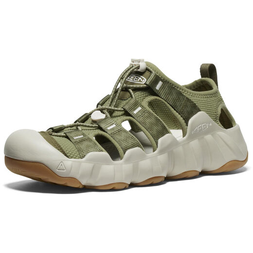 KEEN Men's outdoor river sandals, closed toe, breathable and comfortable, multi-sport, Martini Olive/Taupe Square 43 (10 US)