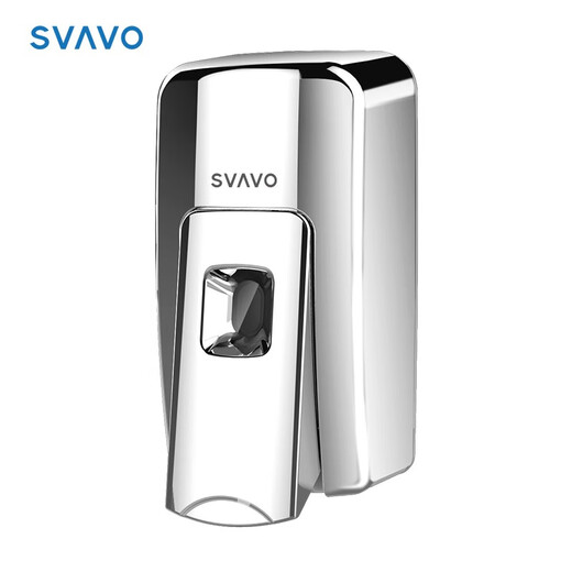 瑞沃（SVAVO）泡沫皂液器 免打孔卫生间洗手液盒 酒店宾馆壁挂沐浴洗发皂液盒 VX687 铬色 出液款  洗手消毒器
