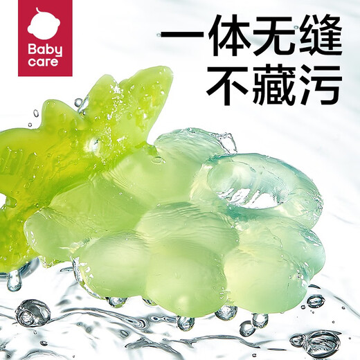 Babycare fruit teether baby teething period silicone toy chewable gum can be boiled to prevent eating hands strawberry 1 piece