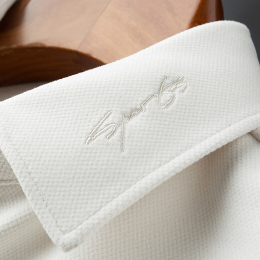 PRIDEME light luxury winter thickened warm woolen material shirt men's long-sleeved slim business casual shirt men's top BNS2633-white XL weight recommendation 130-150Jin Jin equals 0.5 kg