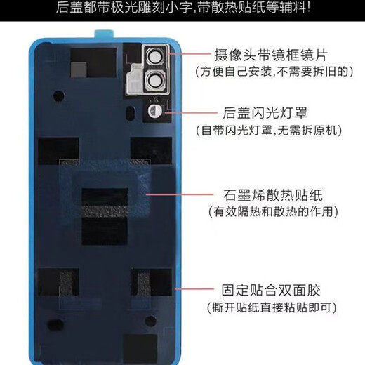 Huawei (HUAWEI) is suitable for Huawei P20 back cover P20pro original back shell glass shell P20 mobile phone rear screen original battery cover original-P20pro back cover bright black +