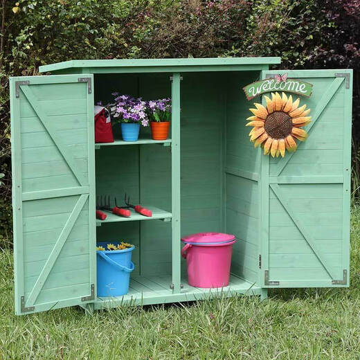 Global Outdoor Imperping Suncreen Garden Storage Cabinet de rangement de jardin Balcon de rangement Balconie de rangement Armoire de rangement de style gris haut de gamme 695 * 5201420mm