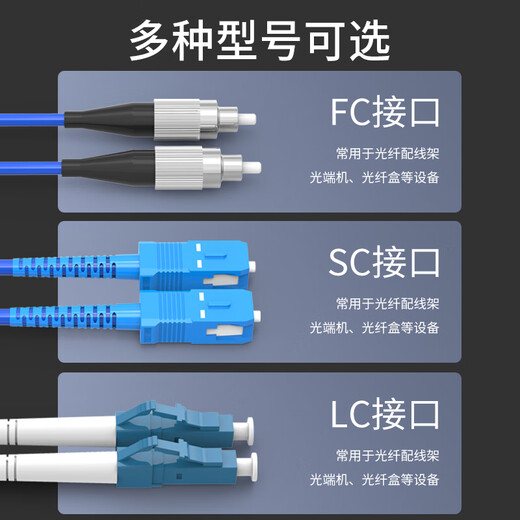 SK-LINK 室外单模铠装成品光缆2芯光纤线两芯光纤跳线免熔接户外架空200米SC接头GYXTW-2B-200M(SC)