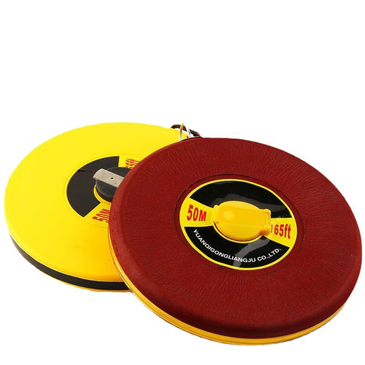 Engineering cloth ruler, wear-resistant fiber tape, measuring soft ruler, large-size playground disk waterproof tape measure, 100 meters fiber tape measure