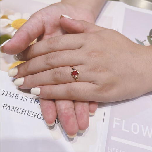 Eba 0.75ct natural pigeon blood red ruby ring colorful 18K gold diamond ring for girlfriend birthday gift ready for size 9-22 leave a message