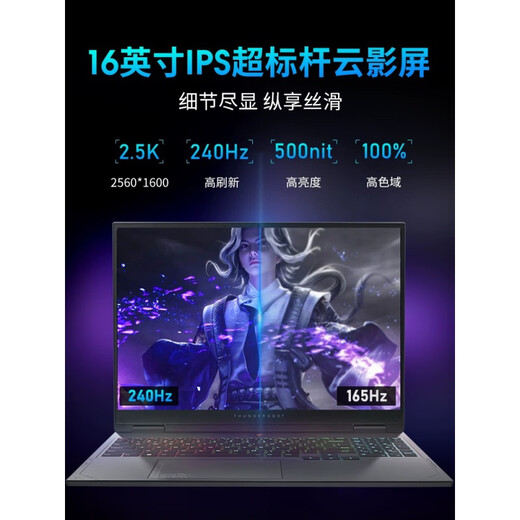 Thunde Robot Hunting Blade 15 / Hunting Blade 16 14th Generation Nouveau produit 2024 GAMING E-Sports High-Brush ordinateur plein sang 4060 Blade de chasse 15 I9-14900HX / 4060 / 2,5K 1 To SSD x 32 Go