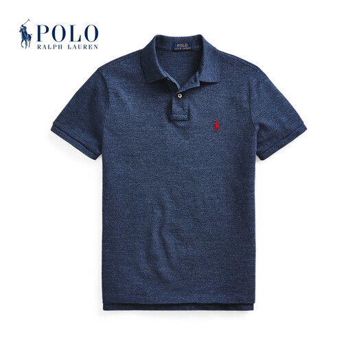 Polo Ralph Lauren 拉夫劳伦男装 经典款定制修身版短袖网球衫RL13822 400-蓝色 S