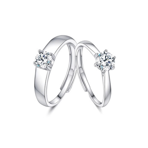 Fat Donglai quality moissanite diamond ring for men PT950 platinum ring couple wedding ring 18kl platinum stone for women classic platinum women's ring 1 carat