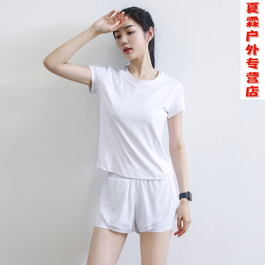 Yimile losen Fitnessanzug Frauen schnell trockener Sommer-Sportanzug dünne Yoga-Anzug Shorts Anzug Neuen Stil frisch grün s