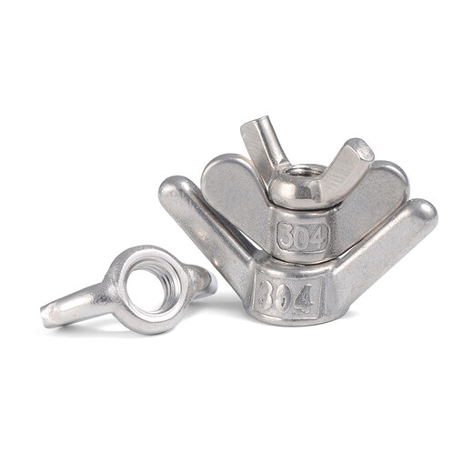 Jinggong 304 stainless steel claw nut, butterfly nut, butterfly hand nut, Yuanbao nut M6 (Yuanbao/5 pieces)