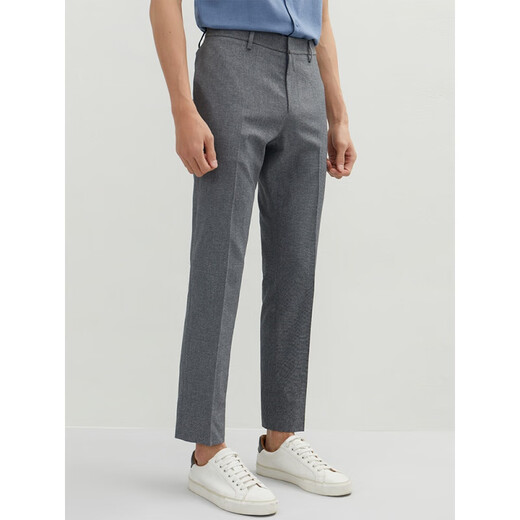 ZIOZIA's Breathable Casual Pants Men's Spring and Summer Korean Style Straight Slim Pants ZPP12401 Gray 74/165/74A