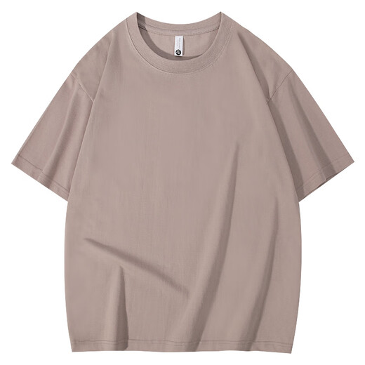 YOOOURTHING经典款宽松落肩纯色230克纯棉短袖T恤男港风潮牌大码打底衫上衣男 白色 XL 建议（130-145斤）