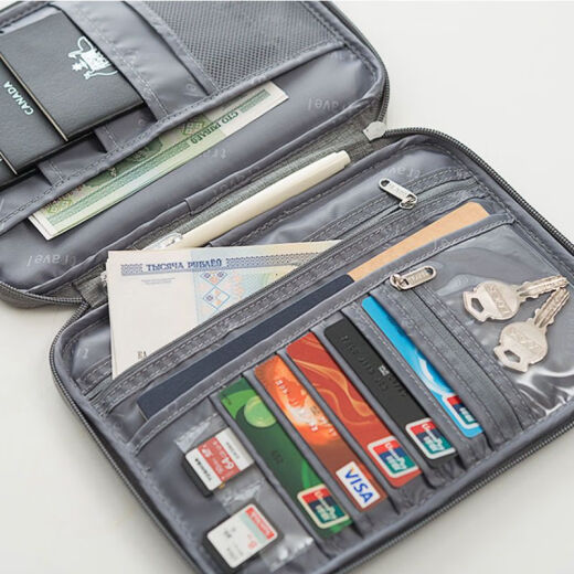 Meikejie Passport Ticket Storage Bag Multifunctional Travel Passport Bag Portable Travel Document Storage Bag Ticket Passport Jacket Main Image