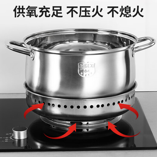 Hanou Feite thick stainless steel double-layer energy-concentrating windshield household gas stove energy-saving fire ring gas stove bracket accessories burn-resistant super thick double-layer stainless steel material