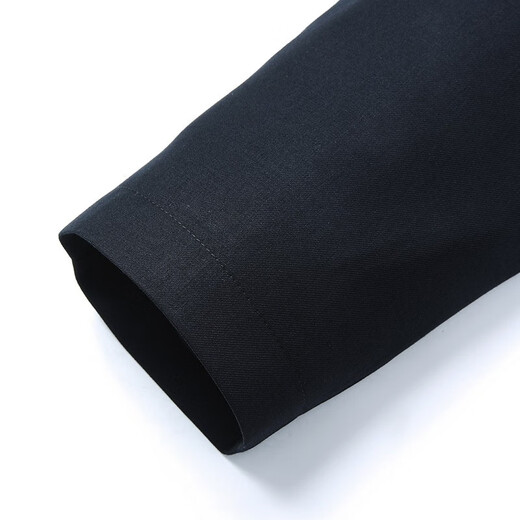 Hongdu Autumn and Winter New Windbreaker Men's Mid-Length Lapel Buttoned Formal Business Meeting Middle-aged Father's Jacket Navy CS7607-1 XL 180/96A