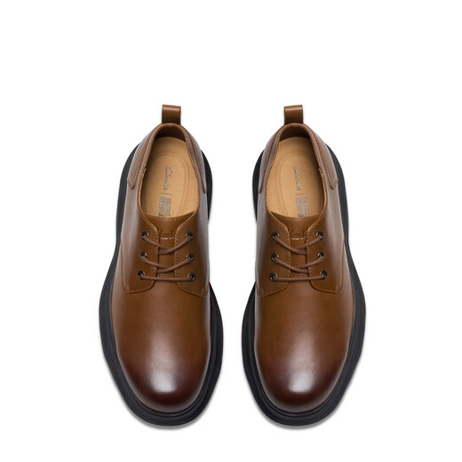 Clarks gravity series men's shoes new business casual cushioning breathable British cowhide leather shoes brown 261798847 41