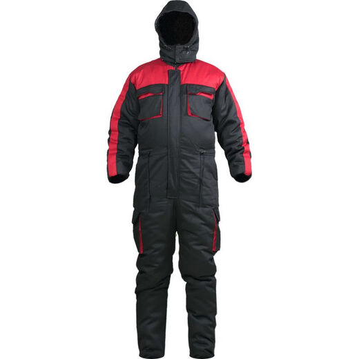 One-piece fishing suit winter thickened cold-proof and warm ice fishing suit cotton winter fishing suit sea fishing and rock fishing cold storage work clothes for men Waterproof camouflage one-piece cotton suit comes with 3 pairs of thick socks 4XL