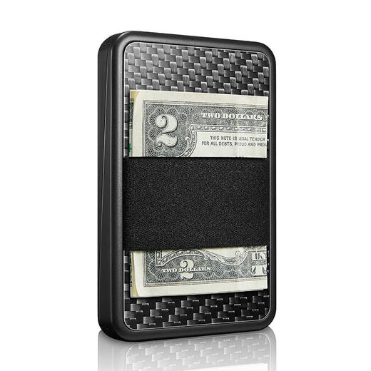 Zhexiang Creative Carbone Fiber Portefeuille NFC Brusque NFC Ultra-Thin Little's Mini Credit Card Card Card Card Card Card Card Business Antift The Antift Anti-Magnétique Style Black Shift Carbon Carte en fibre de carbone Shif