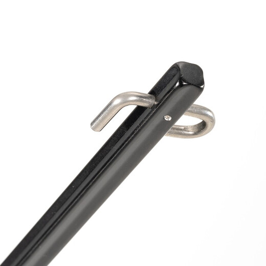 MOBIGARDEN ground nails, outdoor camping aluminum alloy ground nails, extended canopy tent windproof nails, professional square camp poles, night black (pack of 4)