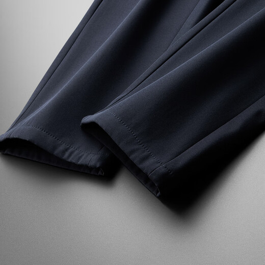 ROMON business casual straight trousers men's anti-wrinkle-free stretch formal men's trousers XK826 black 30