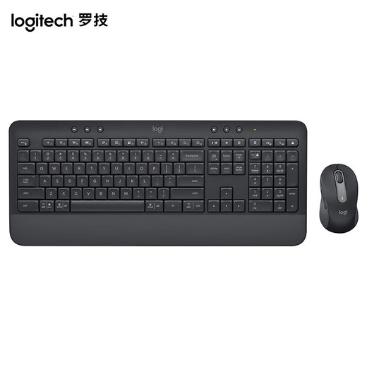 Logitech MK650 Wireless Keyboard and Mouse Set Full Size Keyboard Bluetooth Keyboard and Mouse Business Office Keyboard and Mouse Set Office Mouse Keyboard MK650 Commercial Edition [Graphite Black Guaranteed 2 Years of Repair]