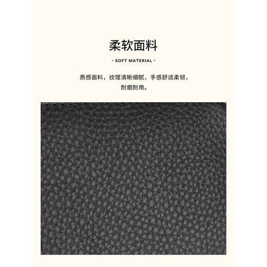 稻草人卡包头层牛皮女士2025新款卡包女证件卡片包10卡位小巧拉链零钱包 米白11*2.2*7.6cm10卡位