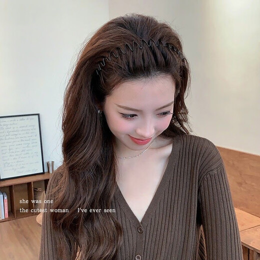 Banzheni headband invisible headband non-slip wavy face wash hairpin men's sports back short hair headband broken hair finishing artifact