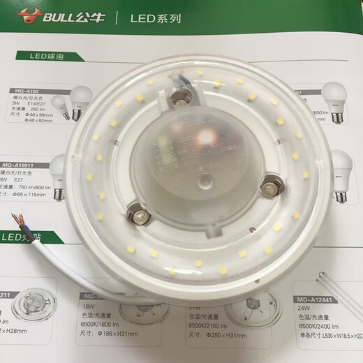 XMSJ Love Eye Ed Techo Luz de renovación de luz Peads Light Beads Single Light Energy Ahorro Anti-Stotrobe Round Alto brillo Fuente de luz 12W X White MD-A12131 Modelo antiguo