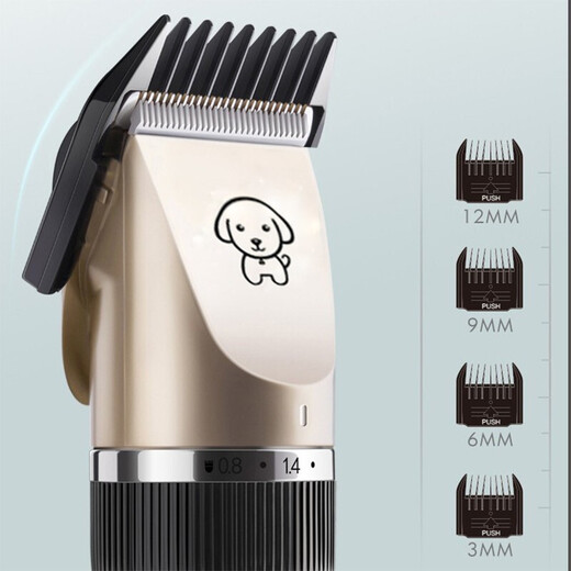 Jing Diao Yuzhuo Dog Electric Clipper Pet Shaver with Grooming Set Hair Clipper Electric Clipper for Trimming Cat Feet Hair Rechargeable and Plug-in Dual-Purpose - Lithium Battery Clipper