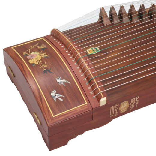 
Dunhuang brand guzheng 696D double crane Chaoyang beginner performance rank-test zheng national musical instrument factory 694LC begonia spring scenery (full set of gift packs)