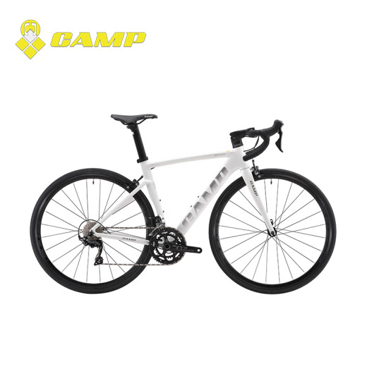 坎普（CAMP）SR3 圈刹版自行车碳纤维前叉轻量铝合金运动赛车禧玛诺套件公路车 白绿 490码 700C