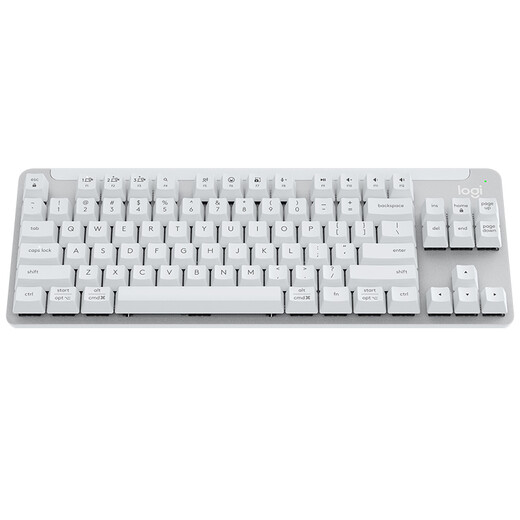 Logitech K855 Mechanical Keyboard Wireless Bluetooth Dual-Mode Connection Portable TTC Red Axis 84 Key Pearl White