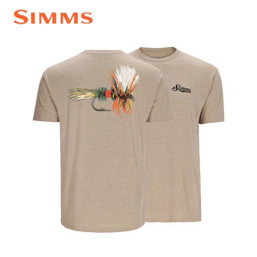 SIMMS新款短袖T恤春夏透气舒适男生时尚路亚户外钓鱼服柔软舒适速干 PG-14099 黑色 M