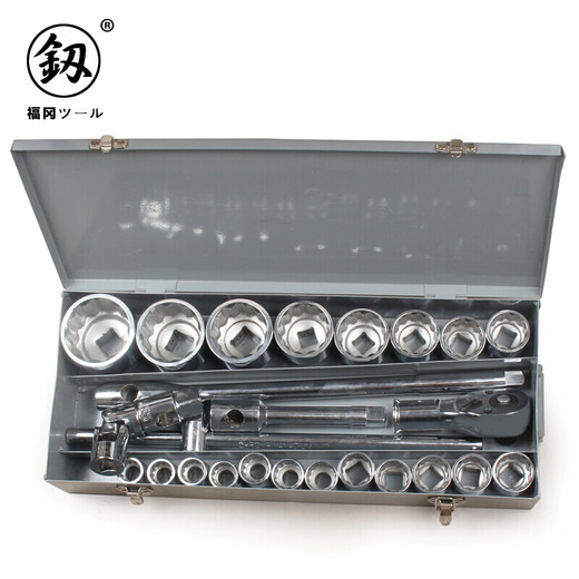 鰰Japan Fukuoka Tools Quick Release Ratchet Wrench Socket Set Heavy Duty Motorcycle Maintenance Tool Set 鰰
