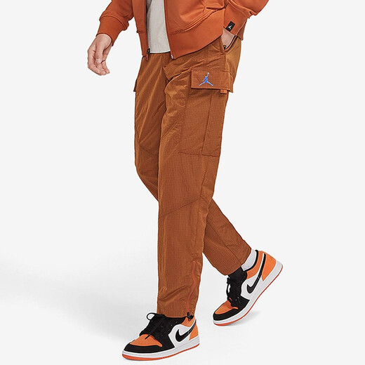 耐克（NIKE） 男裤新款运动裤跑步舒适防风休闲起皱束脚卫裤长裤CN8513-436 DH3291-245 M