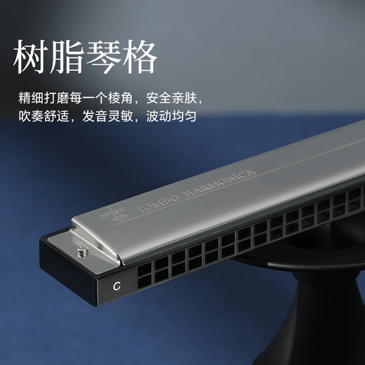 Tongbao 6624 harmonica 24 trous polyphonique C-Tune's Professional Performance débutants