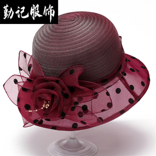 
Remember middle-aged female mother spring and autumn thin hat fisherman hat spring and summer middle-aged and elderly Organya flower cool hat navy blue M (56-58cm)