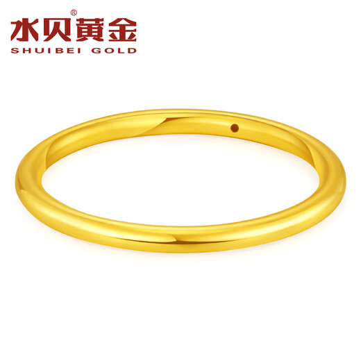 Shuibei pure gold 999 glossy plain ring with closed mouth and hollow ring for women. Give it to your wife as a holiday gift for best friends. The ring mouth is 14# gold and weighs about 0.3 grams + more money will be refunded or less compensation.
