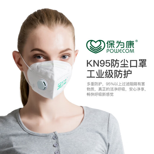 Baoweikang 9711V Kopfmontierte KN90-Schutzmaske mit vierschichtiger Anti-Industrial-Staub und Dunstpm2.5 Maske