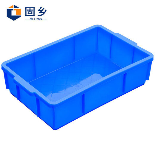 Guxiang plastic box rectangular small square box material box thickened turnover box component box storage box tool box parts box turtle box X6# blue 385*245*100mm 2 pieces