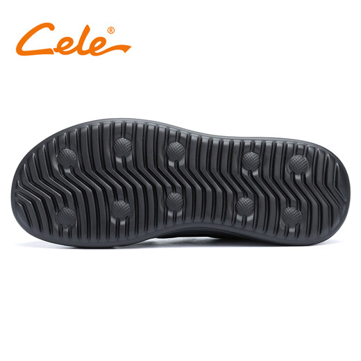 Celer casual leather shoes for men winter new men's leather shoes business versatile commuting work shoes round toe soft sole men's shoes black set of feet 40