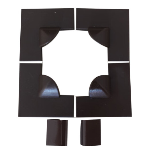 Fonterra card slot type soft frame screen material nano-encrypted anti-mosquito magnetic strip magnetic accessories white corner corner set brown