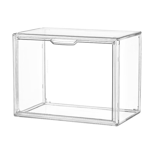 Huixiang book box desktop book box foldable book storage box transparent exquisite storage student book storage box transparent