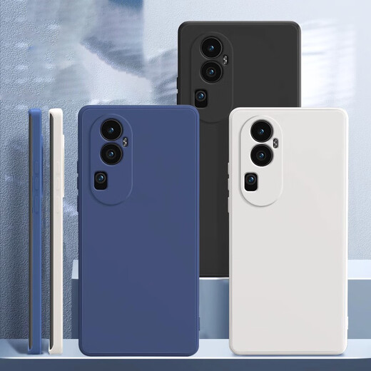 Biaz suitable for OPPO Reno10 mobile phone case reno10 protective cover all-inclusive ultra-light and anti-fall flocking heat dissipation liquid frosted soft shell simple men's and women's JK328 black