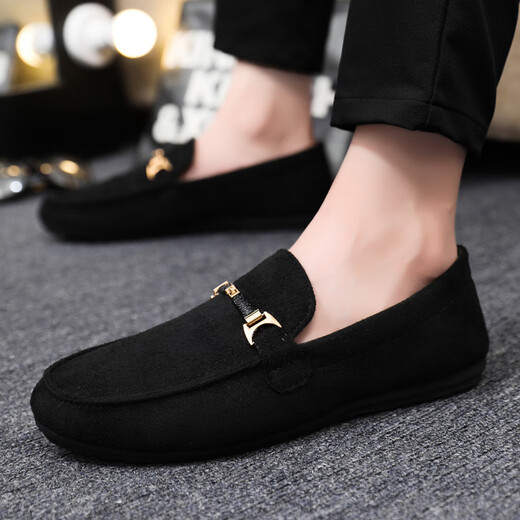 
Dadongwei DADONGWEI brand Doudou shoes men's 2025 new breathable cloth shoes one-foot lazy shoes Korean version suede soft sole driving shoes D753 khaki upgraded version 40